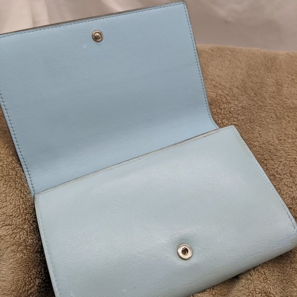 CELINE Leather Frame Bi-Color Wallet - Picture 3 of 14